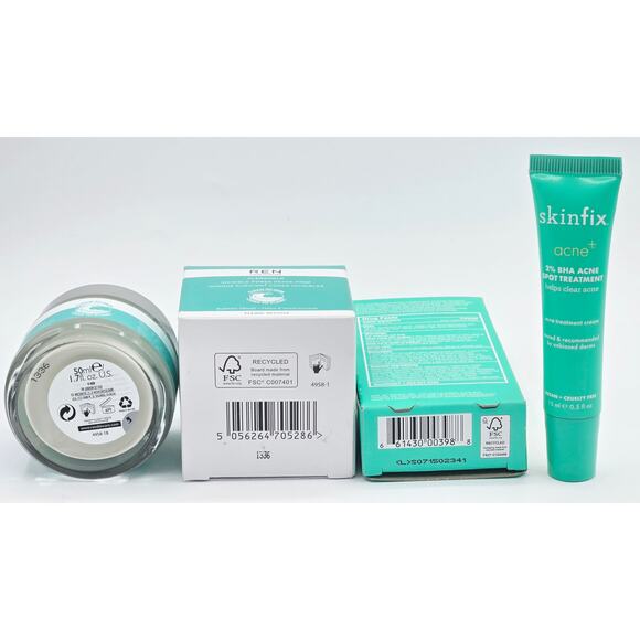 REN Clear Skincare Clearcalm Pore Detox Mask & skinfix acne+ BHA Spot Treatment - Picture 5 of 5